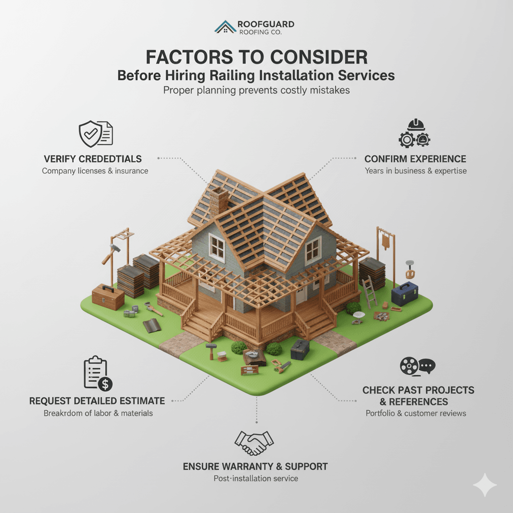 Factors to Consider Before Hiring Railing Installation Services