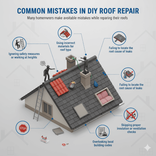 Common Mistakes in DIY Roof Repair