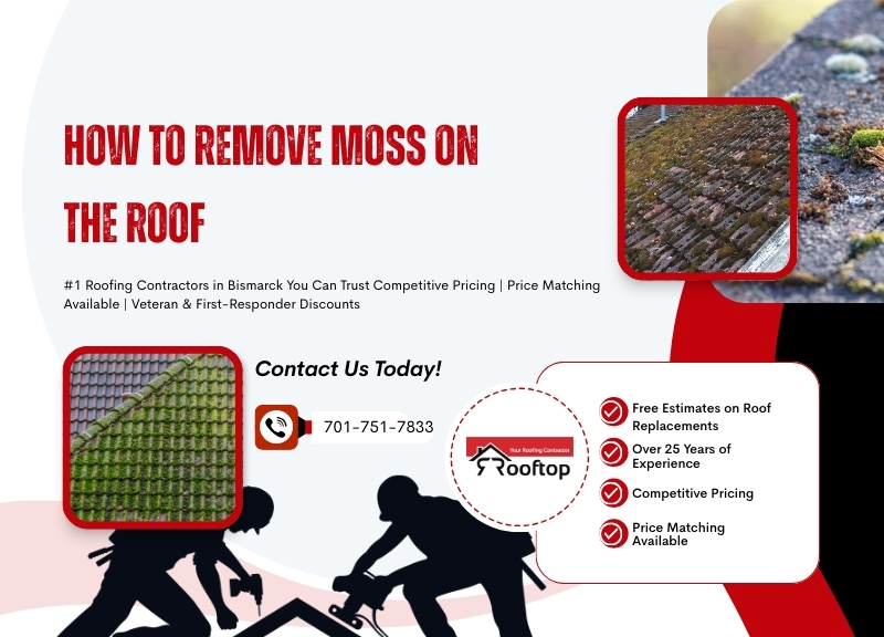 How to remove moss on the roof