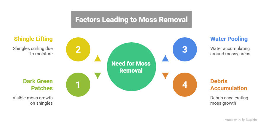 Moss Removal on Your Roof