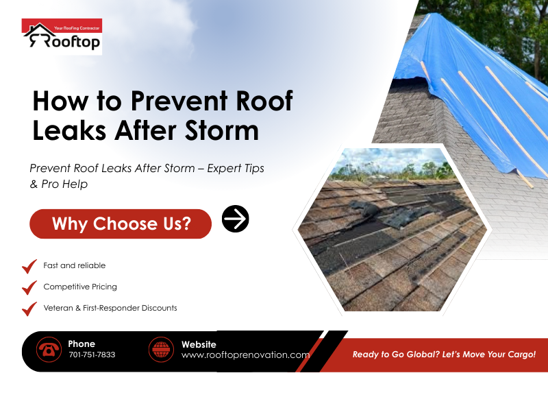 How to Prevent Roof Leaks After Storm