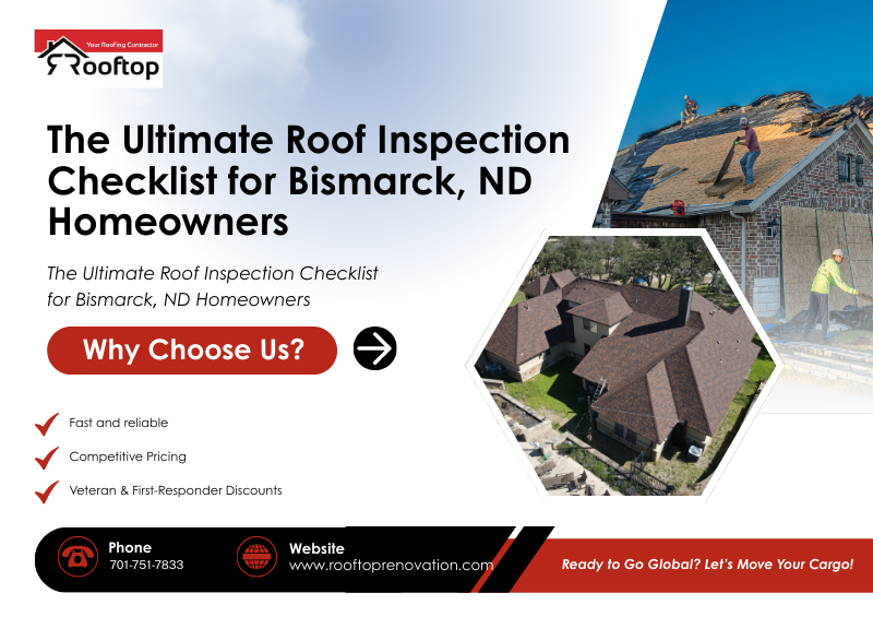 The Ultimate Roof Inspection Checklist for Bismarck, ND Homeowners