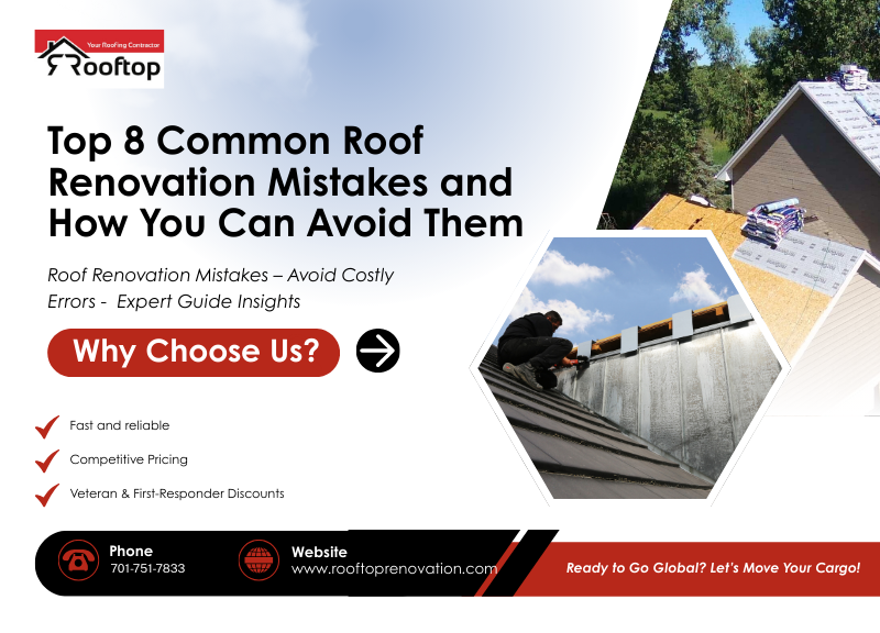 Top 8 Common Roof Renovation Mistakes and How You Can Avoid Them