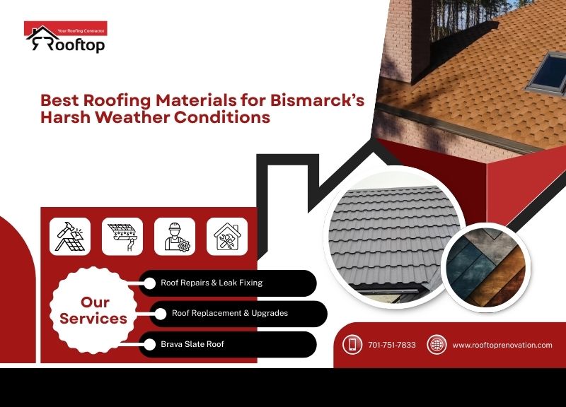 Best Roofing Materials for Bismarck’s Harsh Weather Conditions