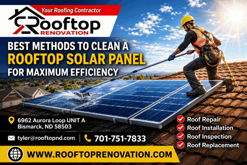 Best Methods to Clean a Rooftop Solar Panel for Maximum Efficiency