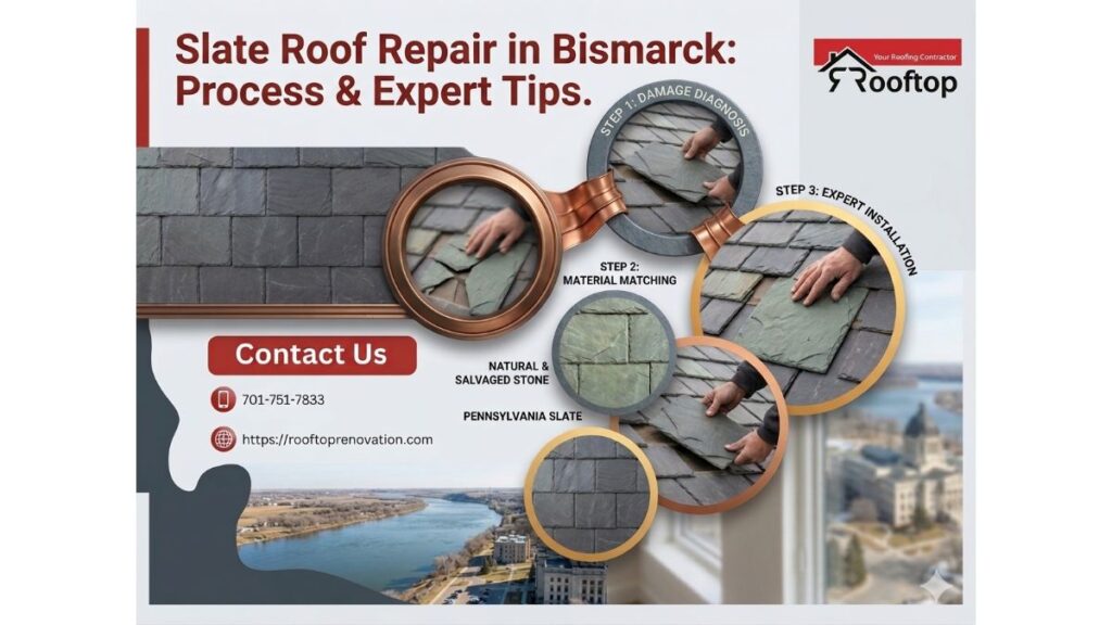 Slate Roof Repair in Bismarck: Process & Expert Tips
