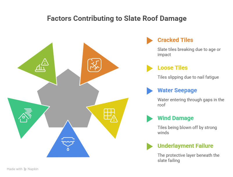 Slate Roof Problems in Bismarck