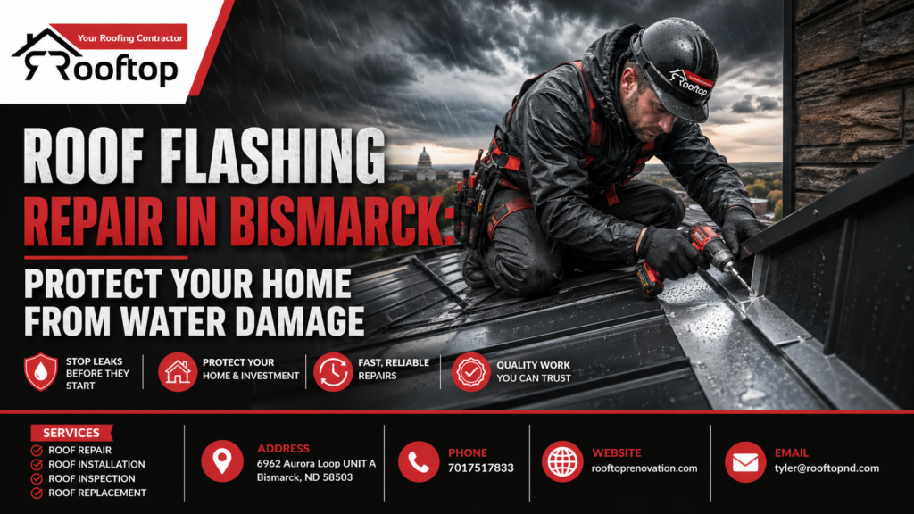 roof flashing repair in Bismarck