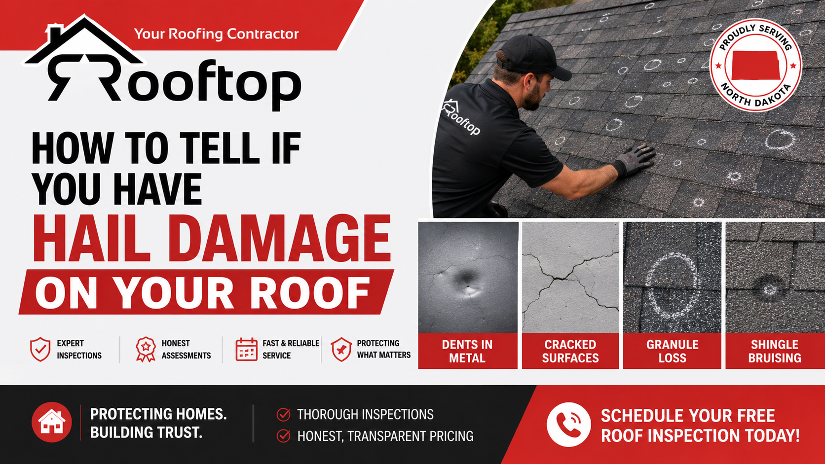 how to tell if you have hail damage on your roof