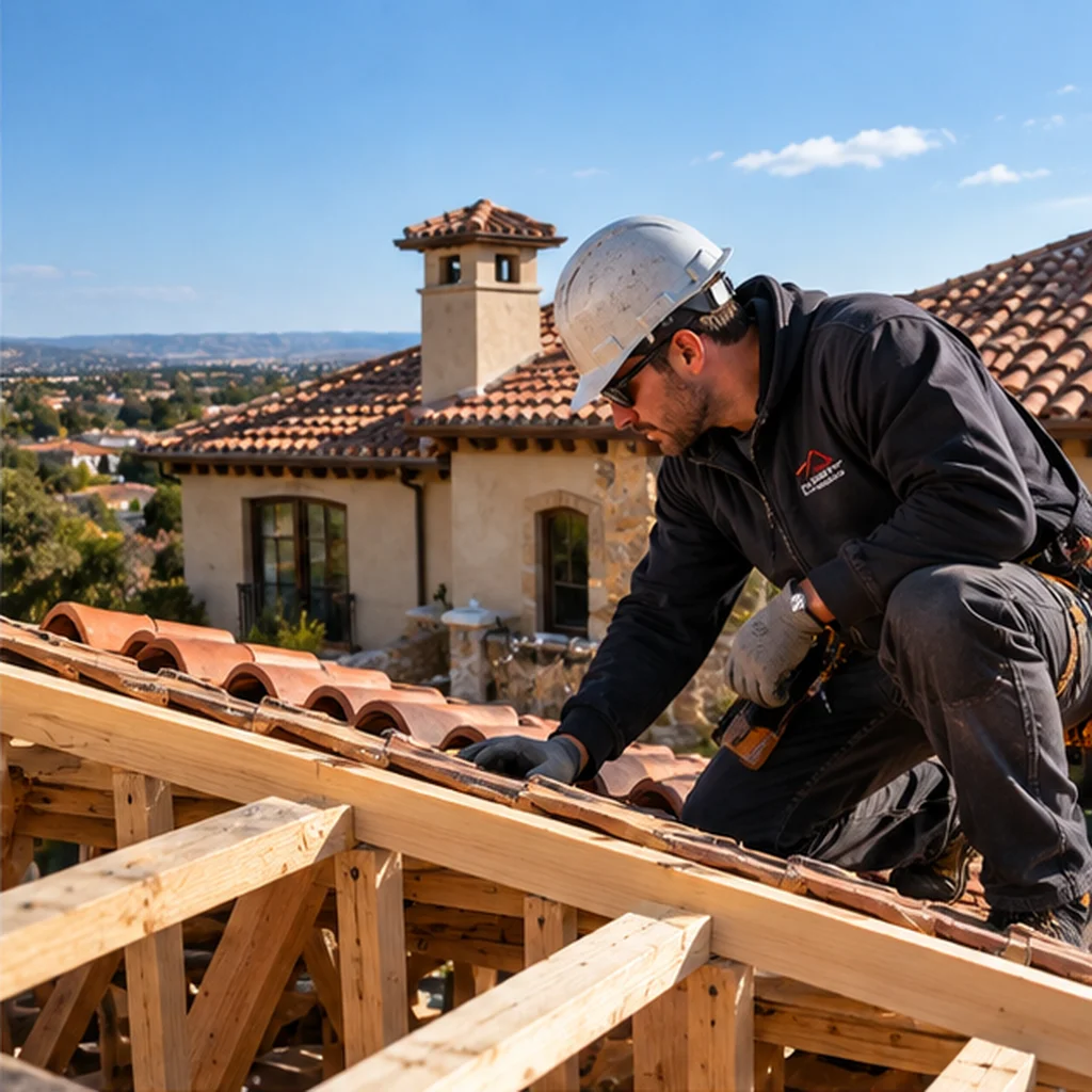 Spanish tile roof Installation