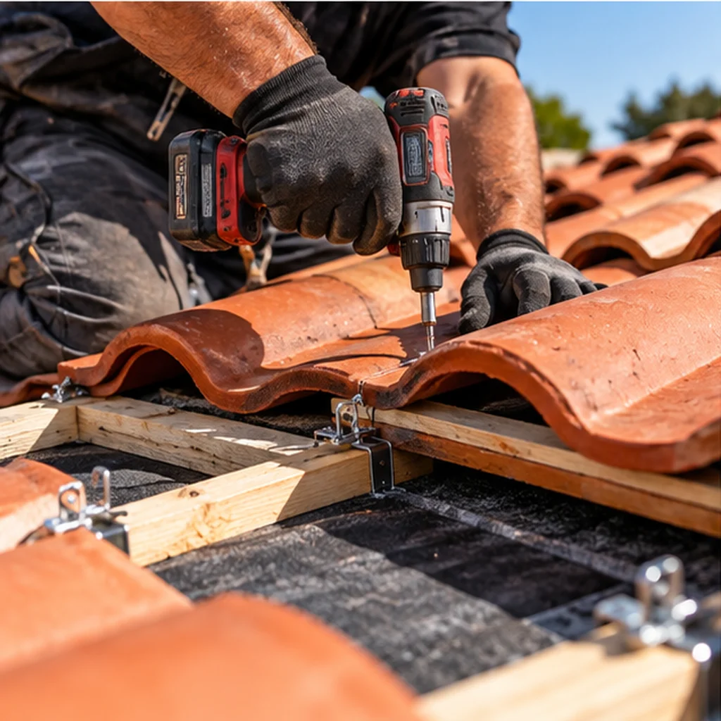 Spanish tile roof Installation