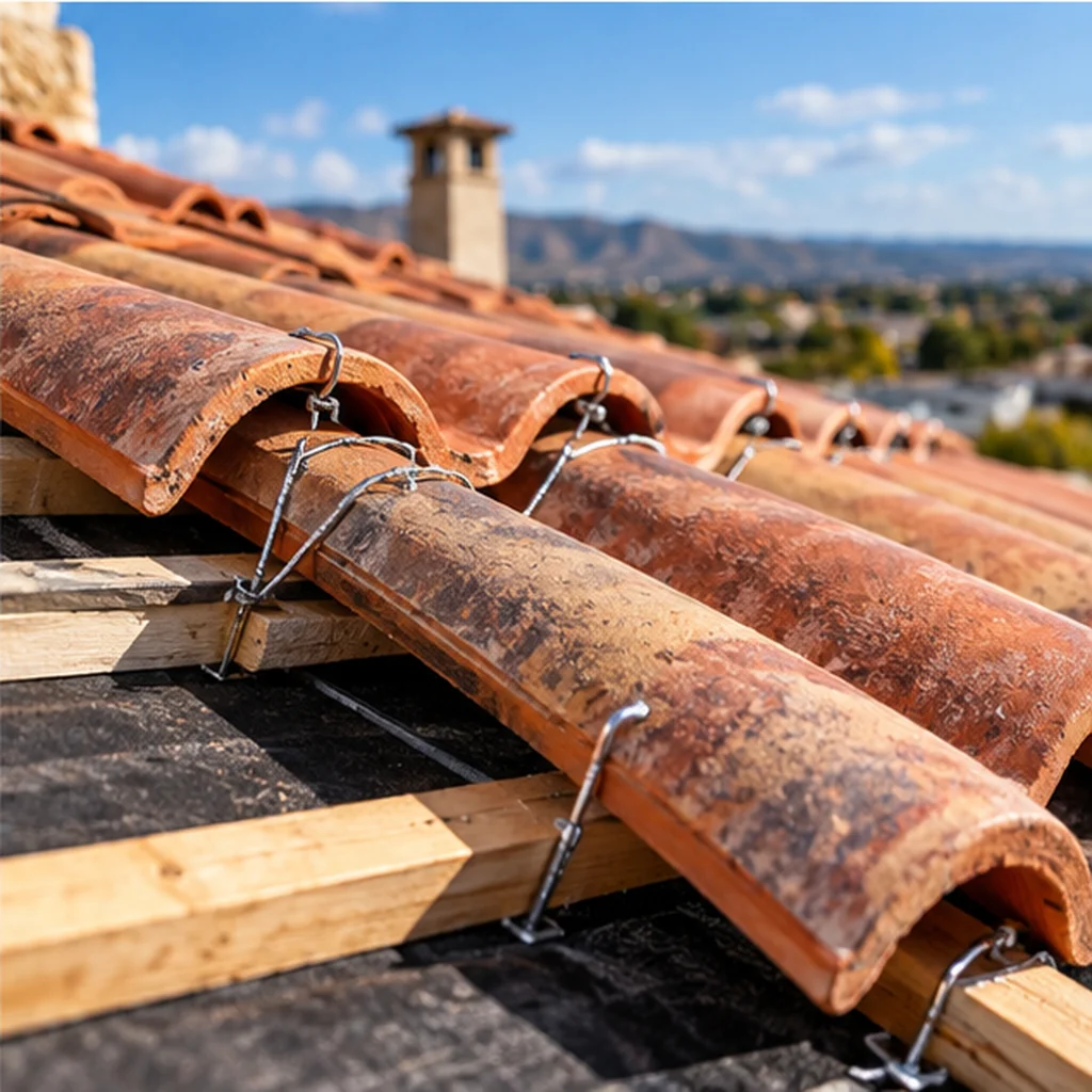 Spanish tile roof Installation